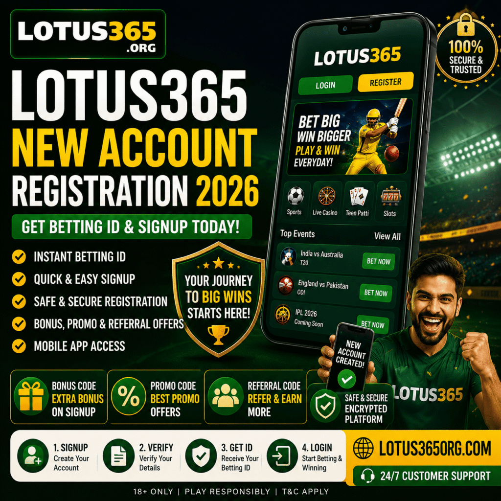 Lotus365 new account